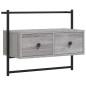 vidaXL TV-Wandschrank Grau Sonoma 60,5x30x51 cm Holzwerkstoff vidaXL TV-Wandschrank Grau Sonoma 60,5x30x51 cm Holzwerkstoff