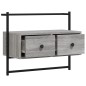 vidaXL TV-Wandschrank Grau Sonoma 60,5x30x51 cm Holzwerkstoff vidaXL TV-Wandschrank Grau Sonoma 60,5x30x51 cm Holzwerkstoff