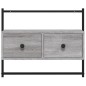vidaXL TV-Wandschrank Grau Sonoma 60,5x30x51 cm Holzwerkstoff vidaXL TV-Wandschrank Grau Sonoma 60,5x30x51 cm Holzwerkstoff
