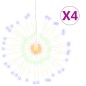 vidaXL Weihnachtsbeleuchtungen Feuerwerk 4 Stk. 140 LEDs Mehrfarbig vidaXL Weihnachtsbeleuchtungen Feuerwerk 4 Stk. 140 LEDs Mehrfarbig