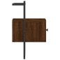 vidaXL Wand-Nachttische 2 Stk. Braun Eiche 35x30x51 cm Holzwerkstoff