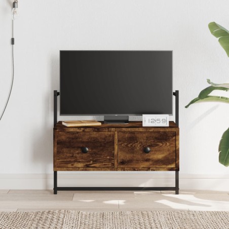 vidaXL TV-Wandschrank Räuchereiche 60,5x30x51 cm Holzwerkstoff