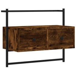 vidaXL TV-Wandschrank Räuchereiche 60,5x30x51 cm Holzwerkstoff