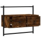 vidaXL TV-Wandschrank Räuchereiche 60,5x30x51 cm Holzwerkstoff vidaXL TV-Wandschrank Räuchereiche 60,5x30x51 cm Holzwerkstoff
