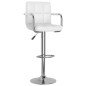 Barhocker 2 Stk. Weiß Kunstleder Barhocker 2 Stk. Weiß Kunstleder