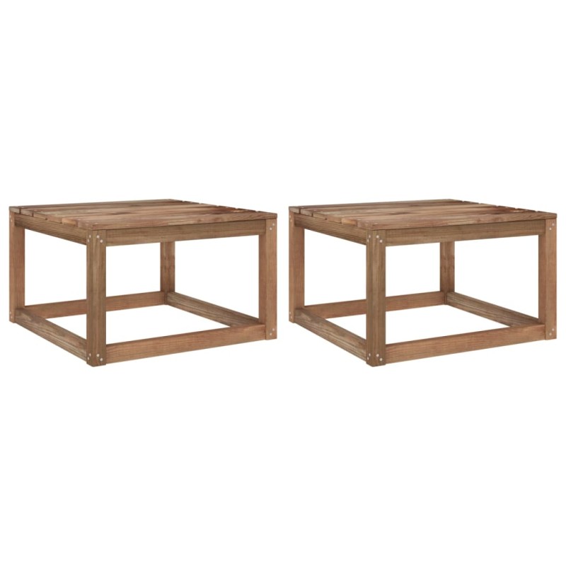 vidaXL Garten-Palettentische 2 Stk. 60x60x36,5 cm Kiefernholz vidaXL Garten-Palettentische 2 Stk. 60x60x36,5 cm Kiefernholz