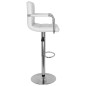 Barhocker 2 Stk. Weiß Kunstleder Barhocker 2 Stk. Weiß Kunstleder