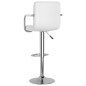Barhocker 2 Stk. Weiß Kunstleder Barhocker 2 Stk. Weiß Kunstleder