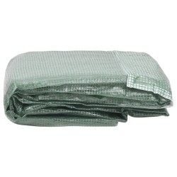vidaXL Ersatzabdeckung für Gewächshaus (9 m²) 300x300x200 cm Grün