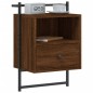 vidaXL Wand-Nachttisch Braun Eiche 40x30x61 cm Holzwerkstoff vidaXL Wand-Nachttisch Braun Eiche 40x30x61 cm Holzwerkstoff