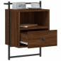 vidaXL Wand-Nachttisch Braun Eiche 40x30x61 cm Holzwerkstoff vidaXL Wand-Nachttisch Braun Eiche 40x30x61 cm Holzwerkstoff
