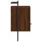 vidaXL Wand-Nachttisch Braun Eiche 40x30x61 cm Holzwerkstoff vidaXL Wand-Nachttisch Braun Eiche 40x30x61 cm Holzwerkstoff