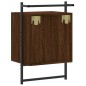 vidaXL Wand-Nachttisch Braun Eiche 40x30x61 cm Holzwerkstoff vidaXL Wand-Nachttisch Braun Eiche 40x30x61 cm Holzwerkstoff