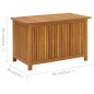 vidaXL Gartenbox 90x50x58 cm Massivholz Akazie vidaXL Gartenbox 90x50x58 cm Massivholz Akazie