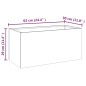 vidaXL Pflanzkübel 62x30x29 cm Cortenstahl vidaXL Pflanzkübel 62x30x29 cm Cortenstahl