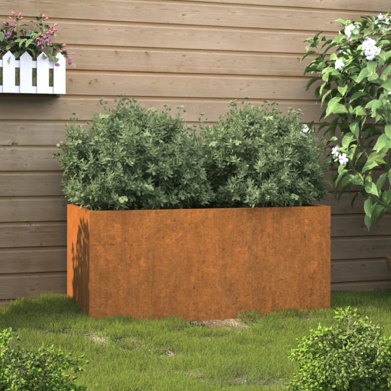 vidaXL Pflanzkübel 62x40x39 cm Cortenstahl vidaXL Pflanzkübel 62x40x39 cm Cortenstahl