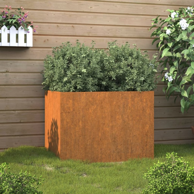 vidaXL Pflanzkübel 62x47x46 cm Cortenstahl vidaXL Pflanzkübel 62x47x46 cm Cortenstahl