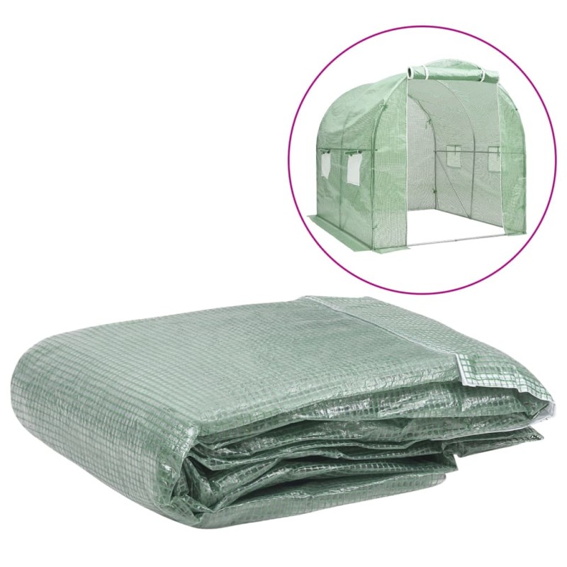 vidaXL Ersatzabdeckung für Gewächshaus (4 m²) 200x200x200 cm Grün vidaXL Ersatzabdeckung für Gewächshaus (4 m²) 200x200x200 cm Grün