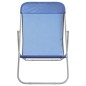vidaXL Strandstühle 2 Stk. Blau Textilene & Pulverbeschichteter Stahl vidaXL Strandstühle 2 Stk. Blau Textilene & Pulverbeschichteter Stahl