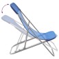 vidaXL Strandstühle 2 Stk. Blau Textilene & Pulverbeschichteter Stahl vidaXL Strandstühle 2 Stk. Blau Textilene & Pulverbeschichteter Stahl
