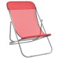 vidaXL Strandstühle 2 Stk. Rot Textilene & Pulverbeschichteter Stahl vidaXL Strandstühle 2 Stk. Rot Textilene & Pulverbeschichteter Stahl