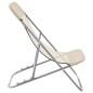 vidaXL Strandstühle 2 Stk. Creme Textilene & Pulverbeschichteter Stahl vidaXL Strandstühle 2 Stk. Creme Textilene & Pulverbeschichteter Stahl