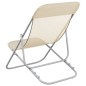 vidaXL Strandstühle 2 Stk. Creme Textilene & Pulverbeschichteter Stahl vidaXL Strandstühle 2 Stk. Creme Textilene & Pulverbeschichteter Stahl