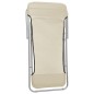 vidaXL Strandstühle 2 Stk. Creme Textilene & Pulverbeschichteter Stahl vidaXL Strandstühle 2 Stk. Creme Textilene & Pulverbeschichteter Stahl