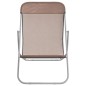 vidaXL Strandstühle 2 Stk. Braun Textilene & Pulverbeschichteter Stahl vidaXL Strandstühle 2 Stk. Braun Textilene & Pulverbeschichteter Stahl