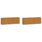 vidaXL Wand-Pflanzkübel 2 Stk. Rostig Cortenstahl 53x10x17 cm vidaXL Wand-Pflanzkübel 2 Stk. Rostig Cortenstahl 53x10x17 cm