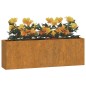 vidaXL Wand-Pflanzkübel 2 Stk. Rostig Cortenstahl 53x10x17 cm vidaXL Wand-Pflanzkübel 2 Stk. Rostig Cortenstahl 53x10x17 cm