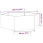 vidaXL Pflanzkübel Rostig 138x120x45 cm Cortenstahl vidaXL Pflanzkübel Rostig 138x120x45 cm Cortenstahl