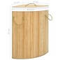 vidaXL Eck-Wäschekorb Bambus 60 L vidaXL Eck-Wäschekorb Bambus 60 L