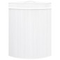 vidaXL Eck-Wäschekorb Bambus Weiß 60 L vidaXL Eck-Wäschekorb Bambus Weiß 60 L