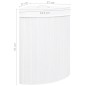 vidaXL Eck-Wäschekorb Bambus Weiß 60 L vidaXL Eck-Wäschekorb Bambus Weiß 60 L