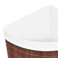 vidaXL Eck-Wäschekorb Bambus Braun 60 L vidaXL Eck-Wäschekorb Bambus Braun 60 L