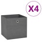 vidaXL Aufbewahrungsboxen 4 Stk. Vliesstoff 28x28x28 cm Grau vidaXL Aufbewahrungsboxen 4 Stk. Vliesstoff 28x28x28 cm Grau