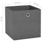vidaXL Aufbewahrungsboxen 10 Stk. Vliesstoff 28x28x28 cm Grau vidaXL Aufbewahrungsboxen 10 Stk. Vliesstoff 28x28x28 cm Grau