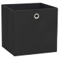 vidaXL Aufbewahrungsboxen 10 Stk. Vliesstoff 28x28x28 cm Schwarz vidaXL Aufbewahrungsboxen 10 Stk. Vliesstoff 28x28x28 cm Schwarz