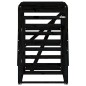 vidaXL Mülltonnenbox Schwarz 84x90x128,5 cm Massivholz Kiefer vidaXL Mülltonnenbox Schwarz 84x90x128,5 cm Massivholz Kiefer