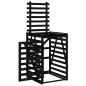 vidaXL Mülltonnenbox Schwarz 84x90x128,5 cm Massivholz Kiefer vidaXL Mülltonnenbox Schwarz 84x90x128,5 cm Massivholz Kiefer
