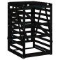 vidaXL Mülltonnenbox Schwarz 84x90x128,5 cm Massivholz Kiefer vidaXL Mülltonnenbox Schwarz 84x90x128,5 cm Massivholz Kiefer