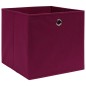 vidaXL Aufbewahrungsboxen 10 Stk. Vliesstoff 28x28x28 cm Dunkelrot vidaXL Aufbewahrungsboxen 10 Stk. Vliesstoff 28x28x28 cm Dunkelrot