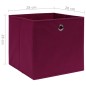 vidaXL Aufbewahrungsboxen 10 Stk. Vliesstoff 28x28x28 cm Dunkelrot vidaXL Aufbewahrungsboxen 10 Stk. Vliesstoff 28x28x28 cm Dunkelrot