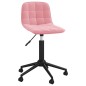 Esszimmerstühle 2 Stk. Drehbar Rosa Samt Esszimmerstühle 2 Stk. Drehbar Rosa Samt