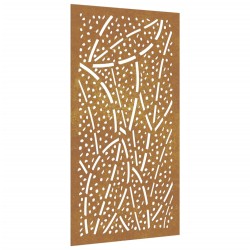 vidaXL Garten-Wanddeko 105x155 cm Cortenstahl Blatt-Design