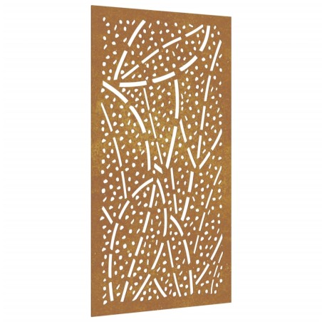 vidaXL Garten-Wanddeko 105x155 cm Cortenstahl Blatt-Design