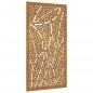 vidaXL Garten-Wanddeko 105x155 cm Cortenstahl Blatt-Design vidaXL Garten-Wanddeko 105x155 cm Cortenstahl Blatt-Design