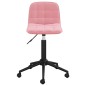 Esszimmerstühle 2 Stk. Drehbar Rosa Samt Esszimmerstühle 2 Stk. Drehbar Rosa Samt