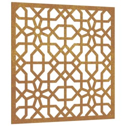vidaXL Garten-Wanddeko 55x55 cm Cortenstahl Maurisches Design